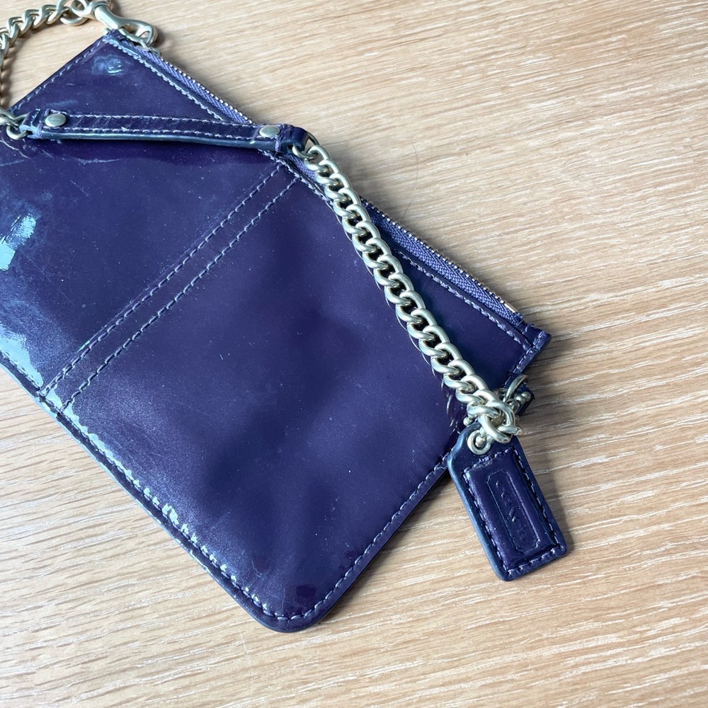 COACH Patent Leather Wristlet - Picture 4 of 5